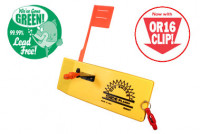 Off Shore Tackle Mini Planer Board Yellow Reversible With OR16 Red Clip NEW  OR38
